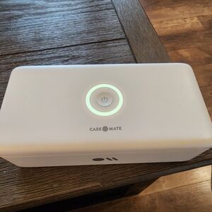 Case-Mate White Sanitizer with LED Indicator